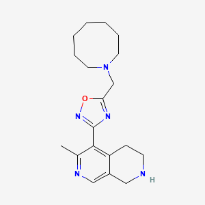 5-[5-(1-azocanylmethyl)-1,2,4-oxadiazol-3-yl]-6-methyl-1,2,3,4-tetrahydro-2,7-naphthyridine bis(trifluoroacetate)