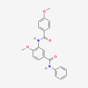 4-methoxy-3-[(4-methoxybenzoyl)amino]-N-phenylbenzamide