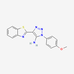 molecular formula C16H13N5OS B5071753 4-(1,3-benzothiazol-2-yl)-1-(4-methoxyphenyl)-1H-1,2,3-triazol-5-amine 