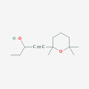 1-(2,6,6-Trimethyloxan-2-yl)pent-1-yn-3-ol