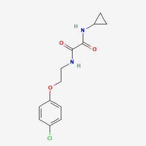 molecular formula C13H15ClN2O3 B5071911 N-[2-(4-chlorophenoxy)ethyl]-N'-cyclopropyloxamide 