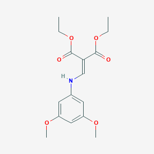 molecular formula C16H21NO6 B5071930 diethyl {[(3,5-dimethoxyphenyl)amino]methylene}malonate 