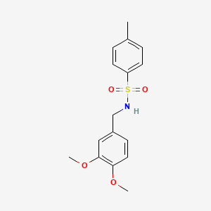 molecular formula C16H19NO4S B5071970 N-(3,4-dimethoxybenzyl)-4-methylbenzenesulfonamide CAS No. 65588-60-5