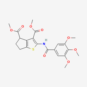 dimethyl 2-[(3,4,5-trimethoxybenzoyl)amino]-5,6-dihydro-4H-cyclopenta[b]thiophene-3,4-dicarboxylate