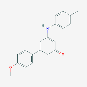 B507198 5-(4-Methoxyphenyl)-3-(4-toluidino)-2-cyclohexen-1-one CAS No. 333307-77-0