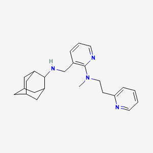 molecular formula C24H32N4 B5072027 3-[(2-adamantylamino)methyl]-N-methyl-N-[2-(2-pyridinyl)ethyl]-2-pyridinamine 