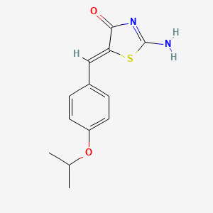 molecular formula C13H14N2O2S B5072057 2-imino-5-(4-isopropoxybenzylidene)-1,3-thiazolidin-4-one 