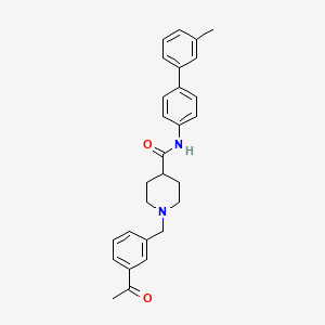 1-(3-acetylbenzyl)-N-(3'-methyl-4-biphenylyl)-4-piperidinecarboxamide