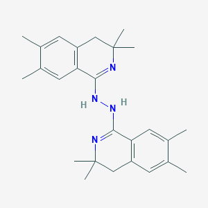 molecular formula C26H34N4 B5072101 1,2-bis(3,3,6,7-tetramethyl-4H-isoquinolin-1-yl)hydrazine 