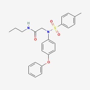 N~2~-[(4-methylphenyl)sulfonyl]-N~2~-(4-phenoxyphenyl)-N~1~-propylglycinamide