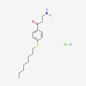 molecular formula C19H32ClNOS B5072127 3-(Dimethylamino)-1-(4-octylsulfanylphenyl)propan-1-one;hydrochloride 