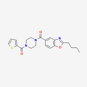 2-butyl-5-{[4-(2-thienylcarbonyl)-1-piperazinyl]carbonyl}-1,3-benzoxazole