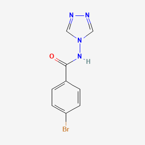 molecular formula C9H7BrN4O B5072171 4-bromo-N-(4H-1,2,4-triazol-4-yl)benzamide 