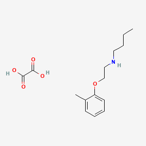 molecular formula C15H23NO5 B5072199 N-[2-(2-methylphenoxy)ethyl]butan-1-amine;oxalic acid 