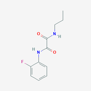 molecular formula C11H13FN2O2 B5072205 N-(2-fluorophenyl)-N'-propylethanediamide 