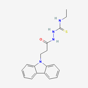 2-[3-(9H-carbazol-9-yl)propanoyl]-N-ethylhydrazinecarbothioamide