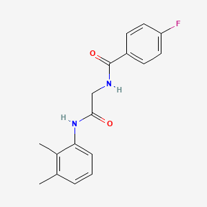 N-{2-[(2,3-dimethylphenyl)amino]-2-oxoethyl}-4-fluorobenzamide