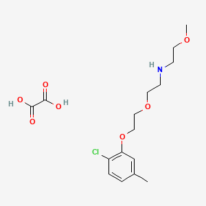 N-[2-[2-(2-chloro-5-methylphenoxy)ethoxy]ethyl]-2-methoxyethanamine;oxalic acid