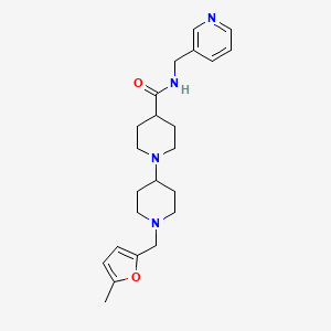 molecular formula C23H32N4O2 B5072239 1'-[(5-methyl-2-furyl)methyl]-N-(3-pyridinylmethyl)-1,4'-bipiperidine-4-carboxamide 