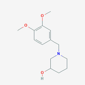 1-[(3,4-Dimethoxyphenyl)methyl]piperidin-3-ol