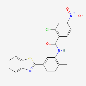 N-[5-(1,3-benzothiazol-2-yl)-2-methylphenyl]-2-chloro-4-nitrobenzamide