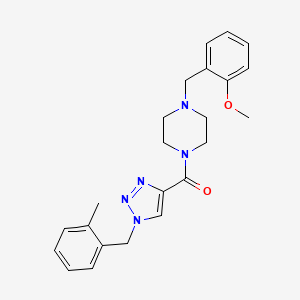 1-(2-methoxybenzyl)-4-{[1-(2-methylbenzyl)-1H-1,2,3-triazol-4-yl]carbonyl}piperazine