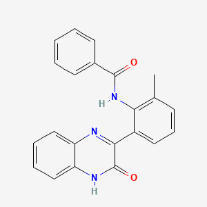 N-[2-methyl-6-(3-oxo-3,4-dihydroquinoxalin-2-yl)phenyl]benzamide