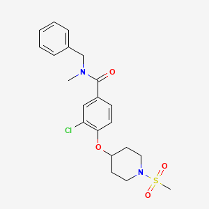 N-benzyl-3-chloro-N-methyl-4-{[1-(methylsulfonyl)-4-piperidinyl]oxy}benzamide