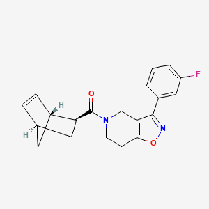 molecular formula C20H19FN2O2 B5072357 [(1R,2S,4R)-2-bicyclo[2.2.1]hept-5-enyl]-[3-(3-fluorophenyl)-6,7-dihydro-4H-[1,2]oxazolo[4,5-c]pyridin-5-yl]methanone 