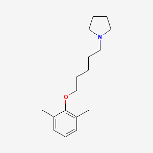 molecular formula C17H27NO B5072363 1-[5-(2,6-dimethylphenoxy)pentyl]pyrrolidine 