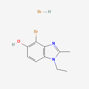 4-bromo-1-ethyl-2-methyl-1H-benzimidazol-5-ol hydrobromide