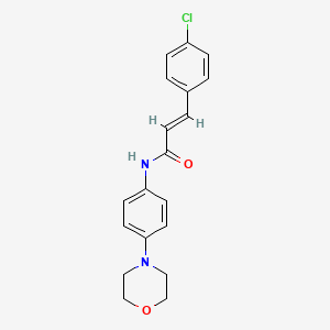 3-(4-chlorophenyl)-N-[4-(4-morpholinyl)phenyl]acrylamide