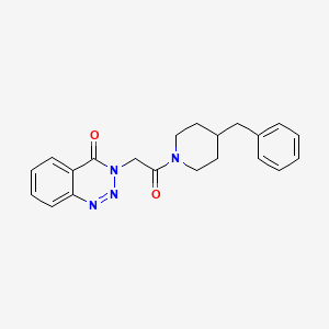 3-[2-(4-benzylpiperidino)-2-oxoethyl]-1,2,3-benzotriazin-4(3H)-one