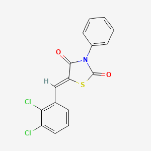 (5Z)-5-[(2,3-dichlorophenyl)methylidene]-3-phenyl-1,3-thiazolidine-2,4-dione