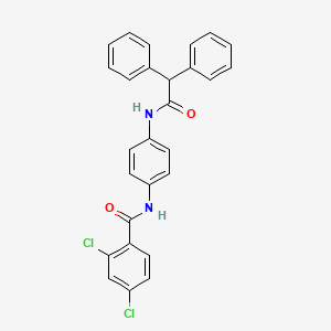 2,4-dichloro-N-{4-[(diphenylacetyl)amino]phenyl}benzamide