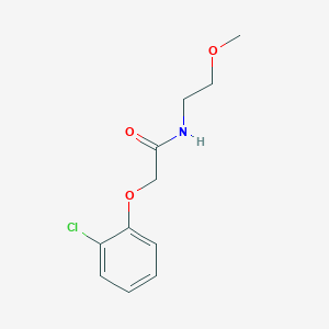 molecular formula C11H14ClNO3 B5072435 2-(2-chlorophenoxy)-N-(2-methoxyethyl)acetamide 