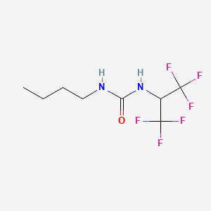 molecular formula C8H12F6N2O B5072446 1-Butyl-3-(1,1,1,3,3,3-hexafluoropropan-2-yl)urea 