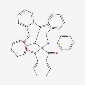 molecular formula C38H25NO4 B5072453 1',3',5'-triphenyldispiro[indene-2,2'-pyrrolidine-4',2''-indene]-1,1'',3,3''-tetrone 