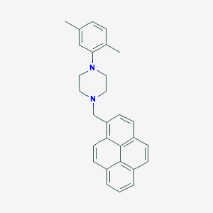 molecular formula C29H28N2 B5072456 1-(2,5-dimethylphenyl)-4-(1-pyrenylmethyl)piperazine 