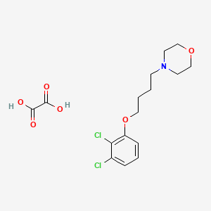 molecular formula C16H21Cl2NO6 B5072485 4-[4-(2,3-Dichlorophenoxy)butyl]morpholine;oxalic acid 