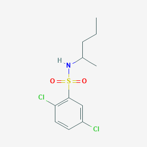 molecular formula C11H15Cl2NO2S B5072575 2,5-dichloro-N-(pentan-2-yl)benzenesulfonamide 