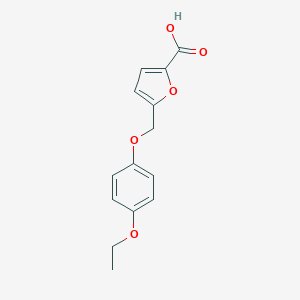 B507258 5-[(4-Ethoxyphenoxy)methyl]-2-furoic acid CAS No. 438474-23-8