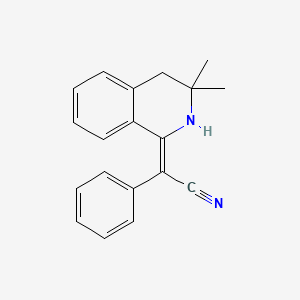 molecular formula C19H18N2 B5072622 (2Z)-2-(3,3-dimethyl-2,4-dihydroisoquinolin-1-ylidene)-2-phenylacetonitrile 