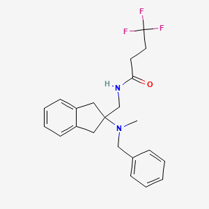 N-({2-[benzyl(methyl)amino]-2,3-dihydro-1H-inden-2-yl}methyl)-4,4,4-trifluorobutanamide