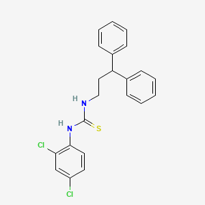 molecular formula C22H20Cl2N2S B5072690 1-(2,4-Dichlorophenyl)-3-(3,3-diphenylpropyl)thiourea 