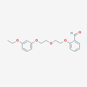 2-[2-[2-(3-Ethoxyphenoxy)ethoxy]ethoxy]benzaldehyde