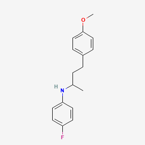 (4-fluorophenyl)[3-(4-methoxyphenyl)-1-methylpropyl]amine