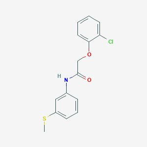 molecular formula C15H14ClNO2S B5072835 2-(2-chlorophenoxy)-N-[3-(methylsulfanyl)phenyl]acetamide 