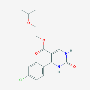 molecular formula C17H21ClN2O4 B5072851 2-(Propan-2-yloxy)ethyl 4-(4-chlorophenyl)-6-methyl-2-oxo-1,2,3,4-tetrahydropyrimidine-5-carboxylate 