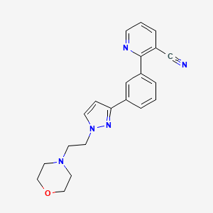 2-(3-{1-[2-(4-morpholinyl)ethyl]-1H-pyrazol-3-yl}phenyl)nicotinonitrile